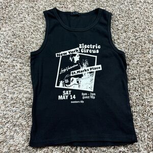 John Galt Black Electric Circus Tank Top